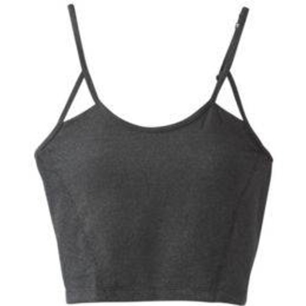 Prana Prado Sports Bra Gray Heather Longline Yoga Crop Top Women Small